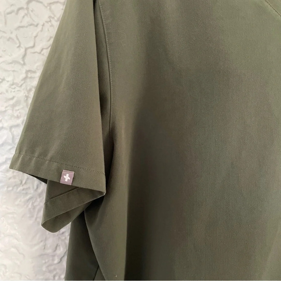 Men’s Figs Leon Three-Pocket Scrub Top Healthcare Nursing Size 3XL Green - Picture 5 of 8